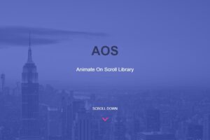 AOS Animate on scroll library